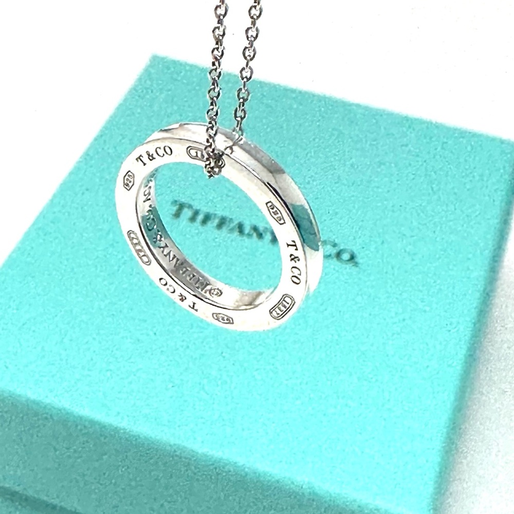 Authentic Tiffany & co 1837 Circle Pendant Necklace.